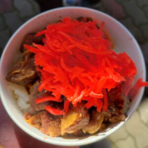 ハラミ丼with紅ショウガ